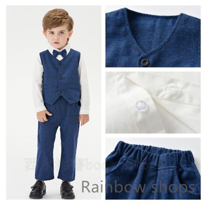 新品男の子セット ほぼ新品90 袴 着物 男の子 子供用 伝統的な和服セット