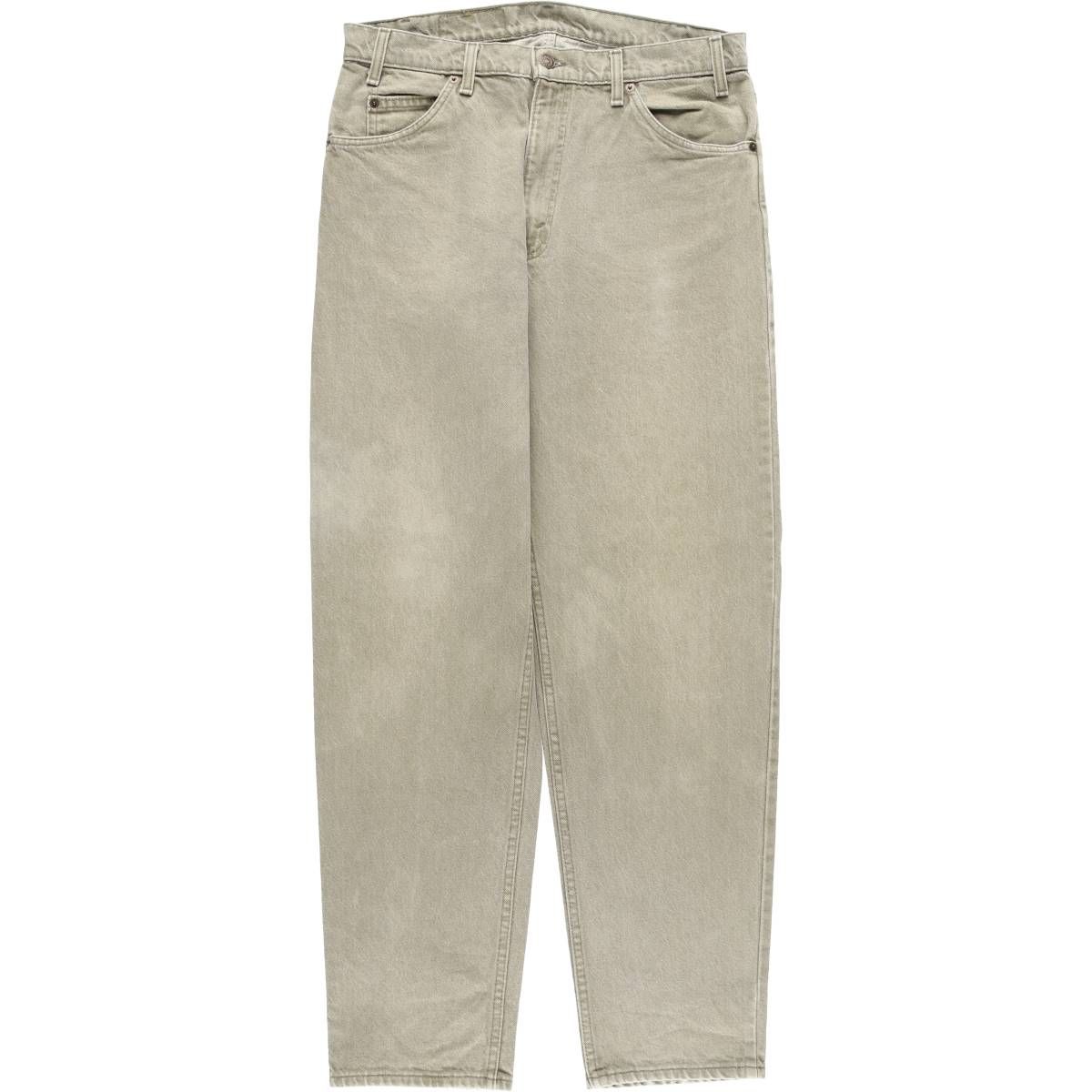 古着 90年代 リーバイス Levi s 550 RELAXED FIT TAPERED LEG オレンジタブ テーパードデニムパンツ メンズw34相当|eaa417536