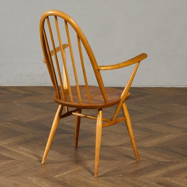 ERCOL クエーカーチェア　ヴィンテージ (B) アーコール（ERCOL）クエーカーチェア【ナチュラル】4脚セット