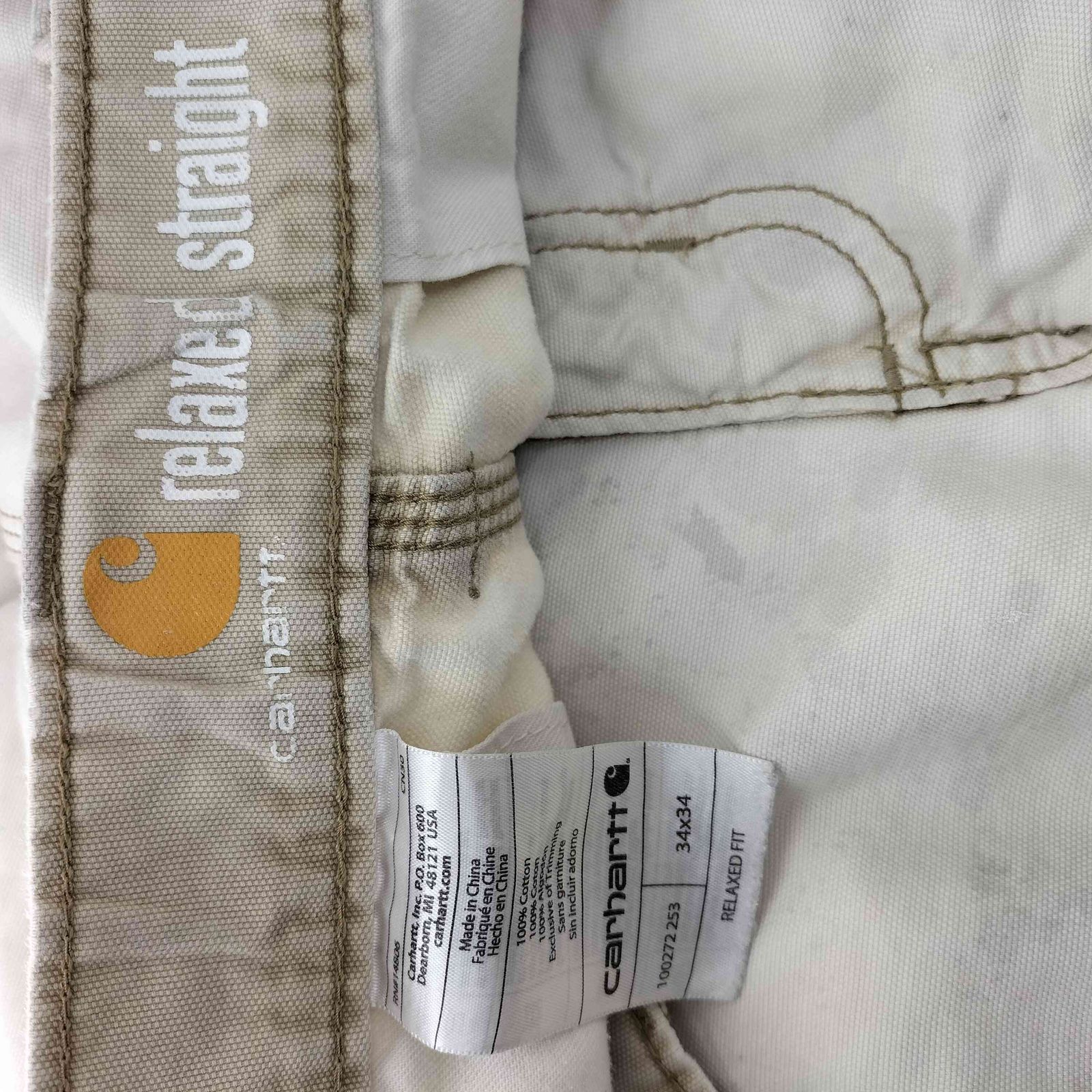 カーハート Carhartt RELAXED FIT カーゴパンツ メンズ 34×34