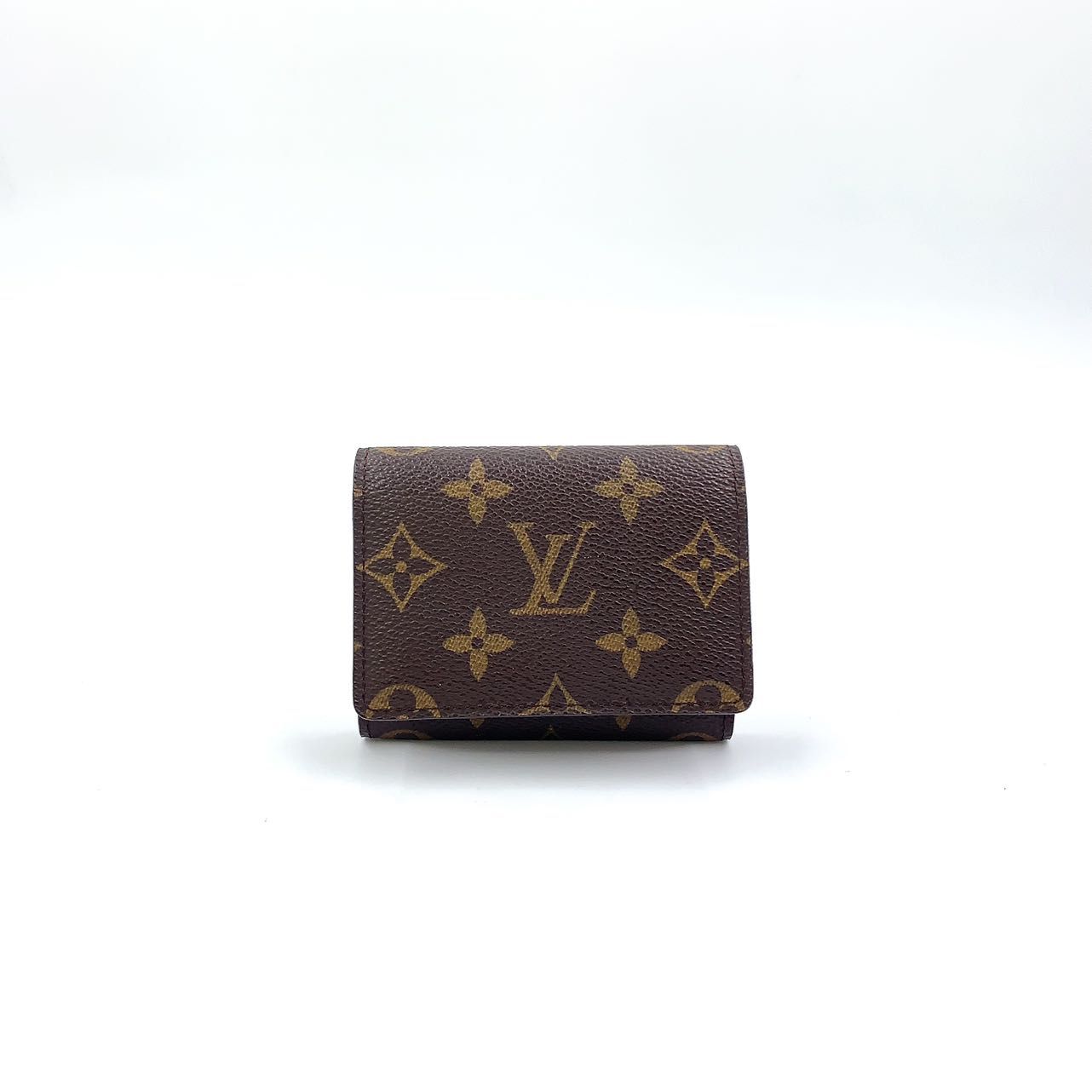 LOUIS VUITTON アンヴェロップ カルト ドゥ ヴィジット モノグラム モノグラム レザー×PVC ブラウン カードケース 名刺入れ  M62920 - メルカリ