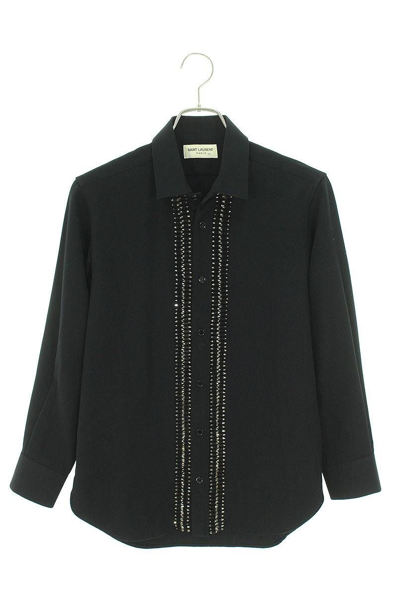 13AW SAINT LAURENT PARIS クリスタル装飾シャツ 13AW SAINT LAURENT PARIS クリスタル装飾シャツ