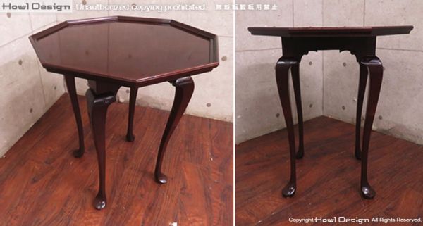 展未使用 HICKORYCHAIR/ヒッコリーチェア マホガニー サイドテーブル