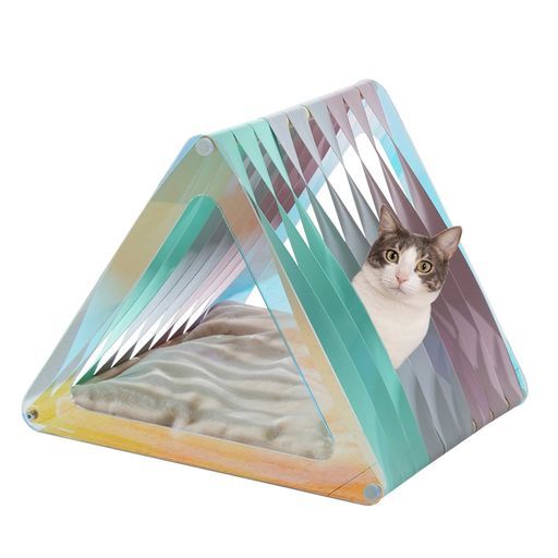 セブンペット 猫ハウス猫ベッドキャットハウスペットインテリア犬猫ペット家具ドームハウスアクリル素材ペット用品オーロラハウスかわいいおしゃれ通年タイプ猫犬小型犬猫ドーム