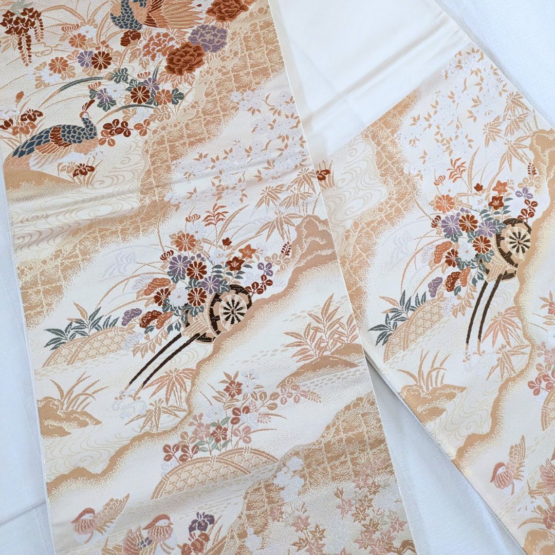 平和屋着物○豪華振袖 色無地 山吹茶色 正絹 逸品 DAAY1075ps 2025年