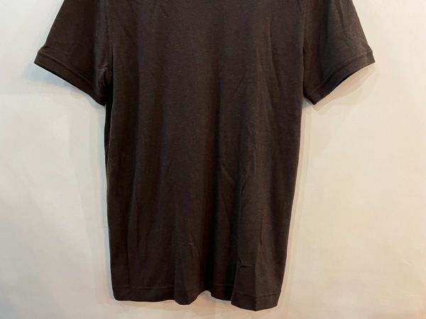 美品✨ARMANI COLLEZIONI シルク混 半袖ニット カットソー 黒 ☆ARMANI COLLEZIONI/アルマーニコレッツォーニ シルク混クルー