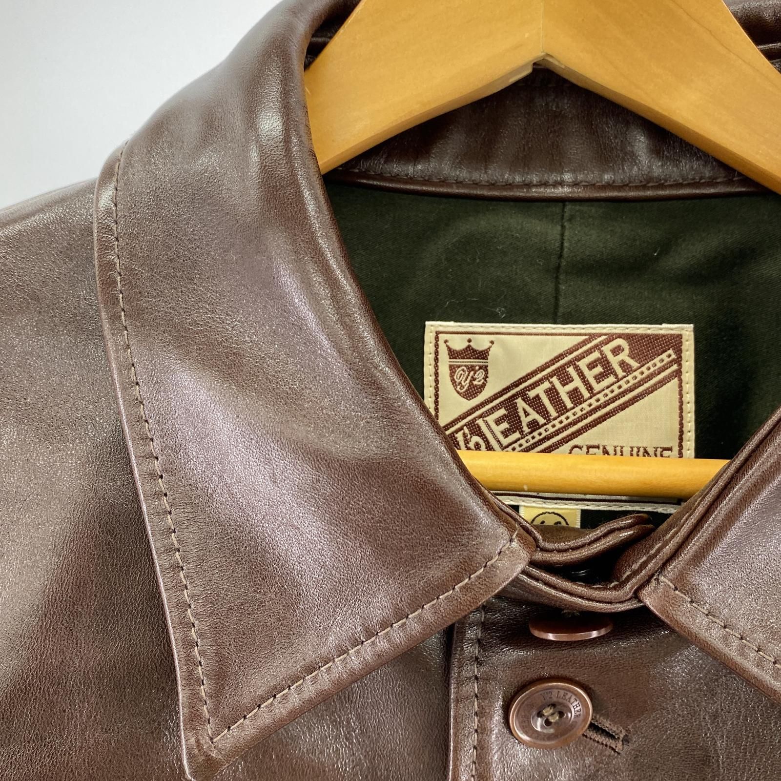 Y'2 LEATHER ワイツーレザー　サイズ40 レザージャケット Y'2 LEATHER ワイツーレザーレザージャケット size40/ブラウン レザー