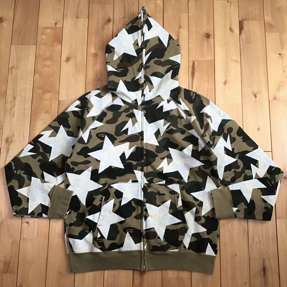 ベイプ　ベイシングエイプ　bape sta パーカー　カモ　s