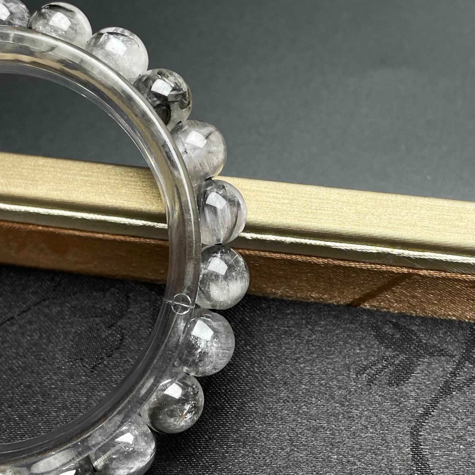 来店をご期待! EU製 ブルッカイトインクォーツ パワーストーン ブルッカイト 天然石 プレゼント1 8.4-8.9mm ZB9219 芸術的な