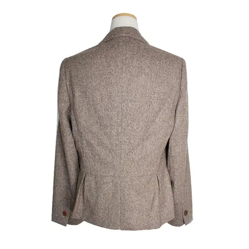 アクアスキュータム メランジ ブラウン ジャケット