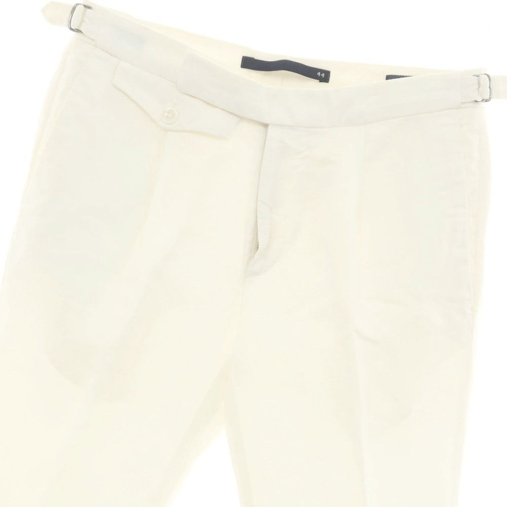 【未使用】INCOTEX リネン コットンストレッチ スラックス サイズ44 中古】インコテックス INCOTEX リネンコットン カジュアルスラックス