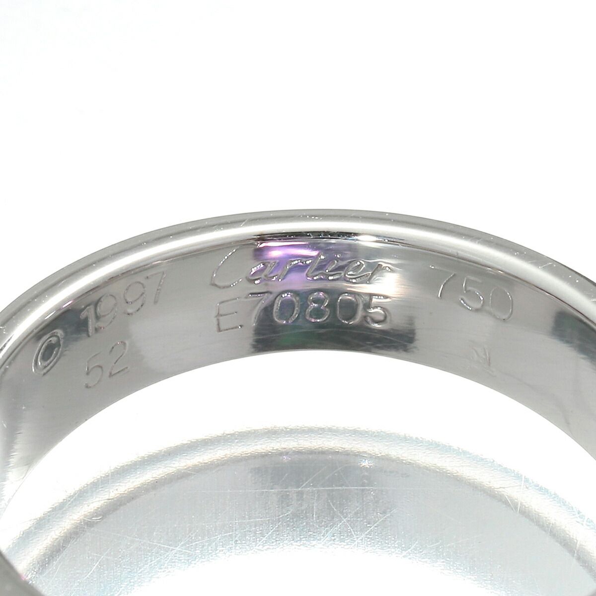 カルティエ タンク リング 指輪 E70805 アメジスト K18 12号 Cartier  