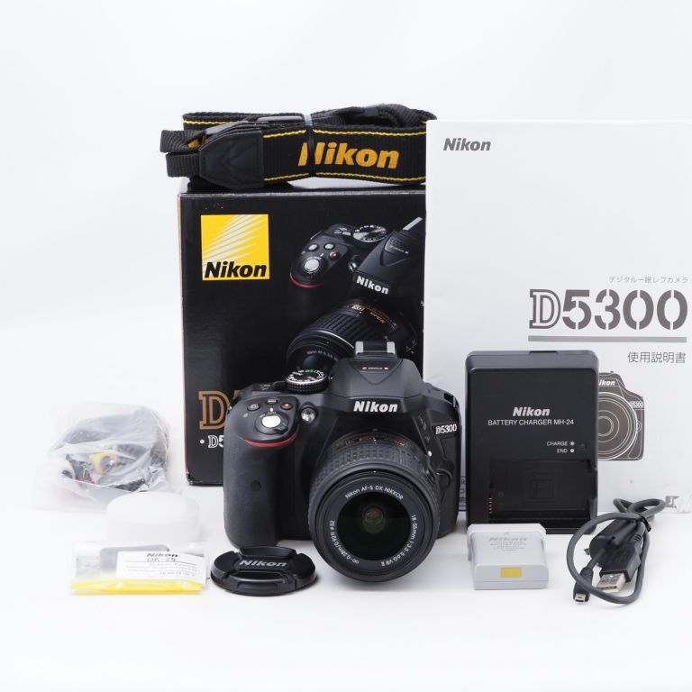 Nikon ニコン デジタル一眼レフカメラ D5300 18-55mm VR II レンズキット ブラック D5300LK18-55VR2BK  カメラ本舗｜Camera honpo メルカリ