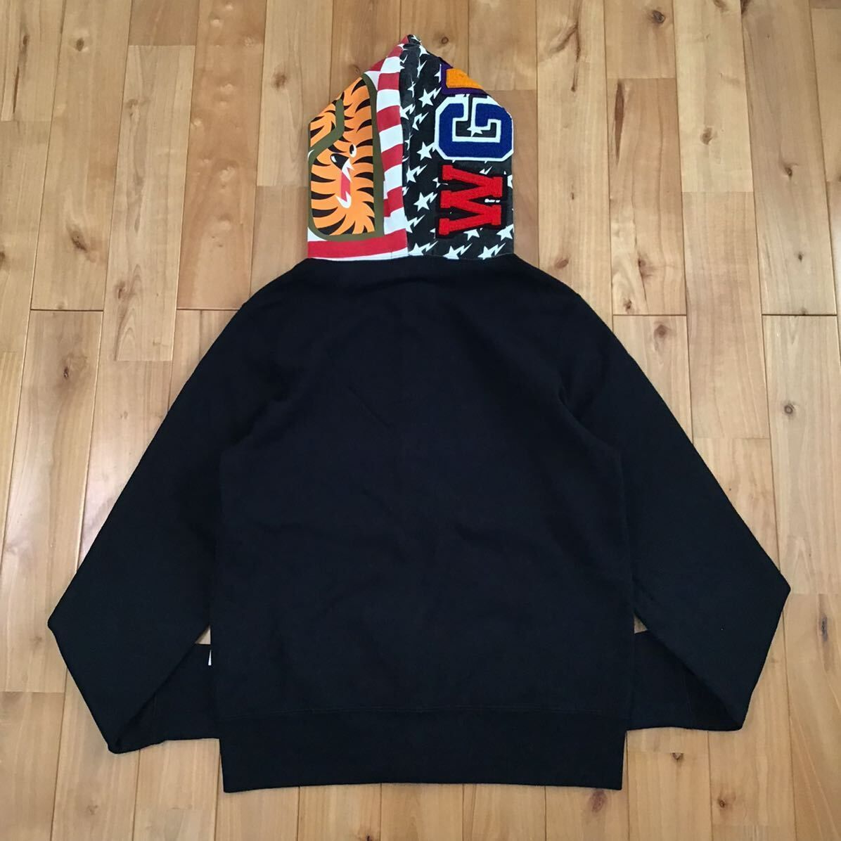 星条旗 シャーク パーカー Mサイズ American shark full zip hoodie a bathing ape BAPE sta  USA エイプ ベイプ アベイシングエイプ - メルカリ