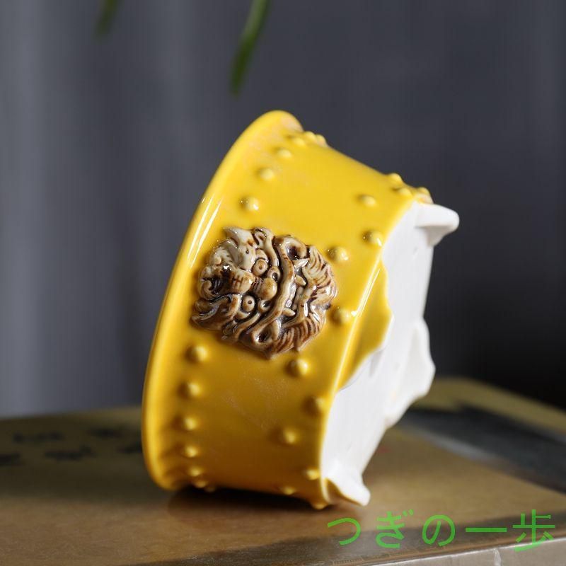 「獣面鼓釘円盆」多肉菖蒲盆栽 植木鉢 小品盆栽鉢 大品盆栽鉢 獣面鼓釘円盆」多肉菖蒲盆栽 植木鉢 小品盆栽鉢 大品盆栽