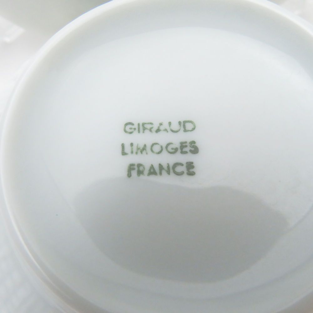 美品 Limoges リモージュ GIRAUD ジロー ティーカップ＆ソーサー 4客 セット 花柄 フラワー 紅茶 SU8691S - メルカリ