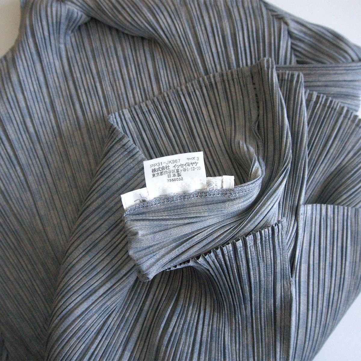 プリーツプリーズ　イッセイミヤケ　プリーツ　カットソー　ブラウス　襟付　サイズ3 PLEATS PLEASE ISSEY MIYAKE - プリーツプリーズ イッセイミヤケ