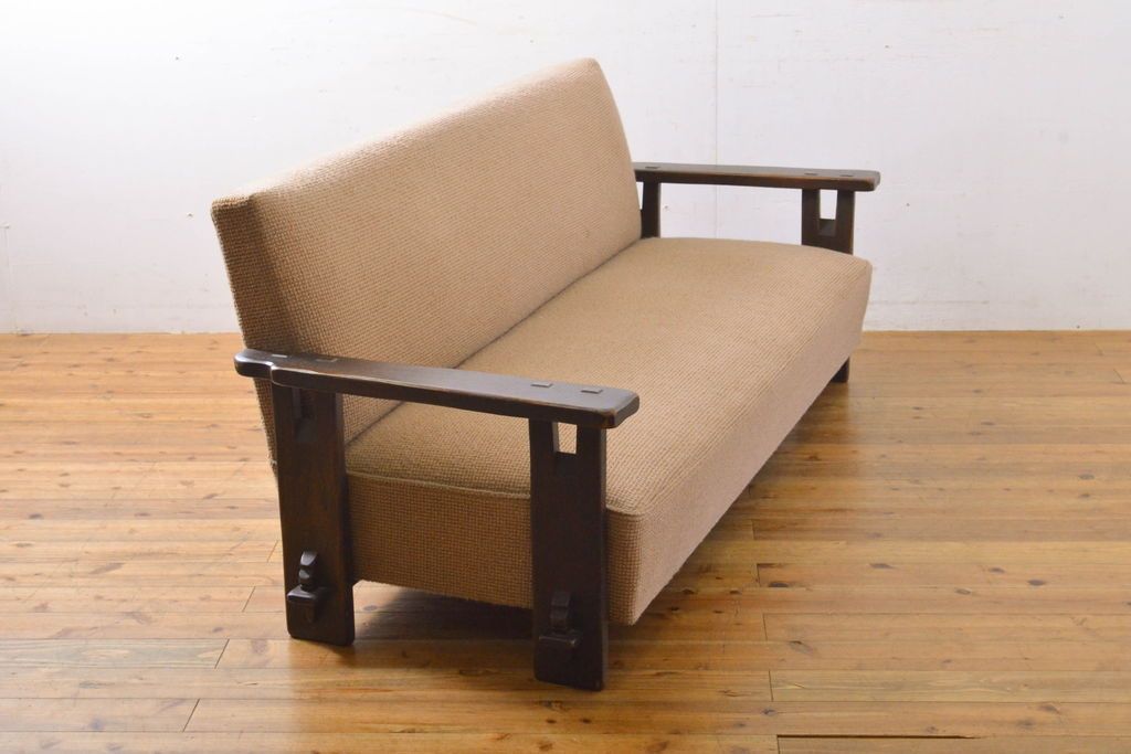 J556 永田良介家具 神戸洋家具 永田良介商店 3人掛けソファ - メルカリ