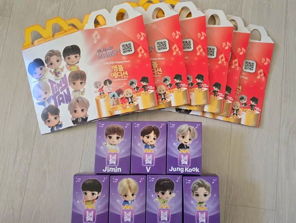 BTS TINY TAN フィギュア フルセット 国内未発売 ハッピーセット BTS マクドナルド ハッピーセット Tiny Tan フィギュア グク