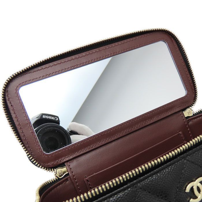 CHANEL バニティ　ショルダーバッグ　ランダムシリアル シャネル】バニティ チェーンショルダーバッグ キャビアスキン