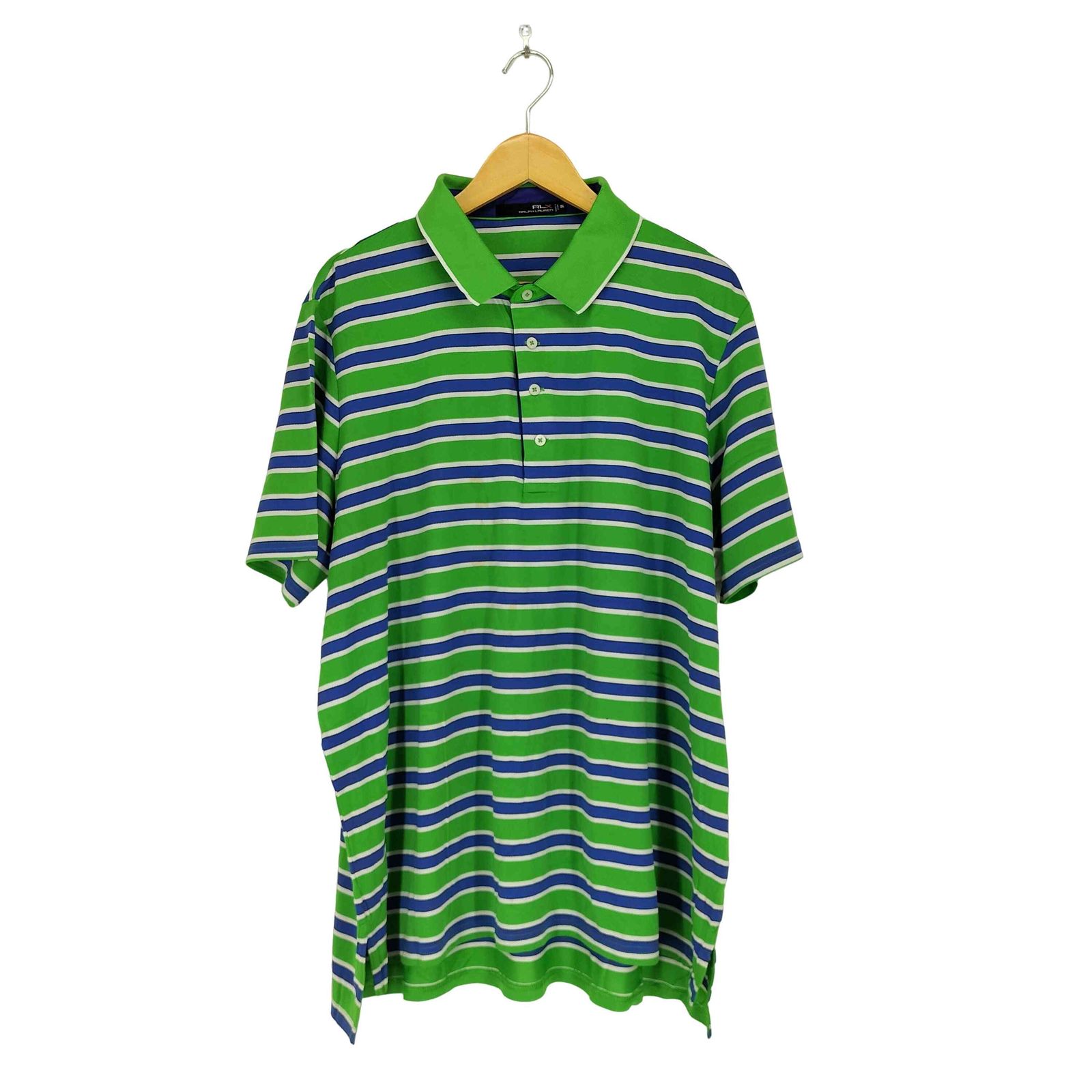 【美品】RLX RALPH LAUREN ラルフローレン ボーダー半袖ポロシャツ ポロ ラルフローレン POLO RALPH LAUREN ボーダー 半袖