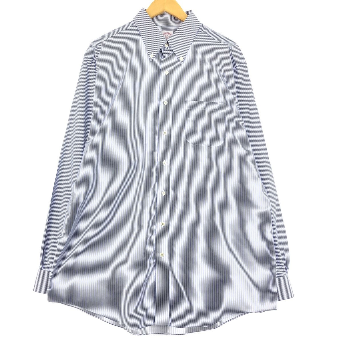 古着 ブルックスブラザーズ Brooks Brothers 346 長袖 ボタンダウンストライプシャツ メンズXL/eaa441818
