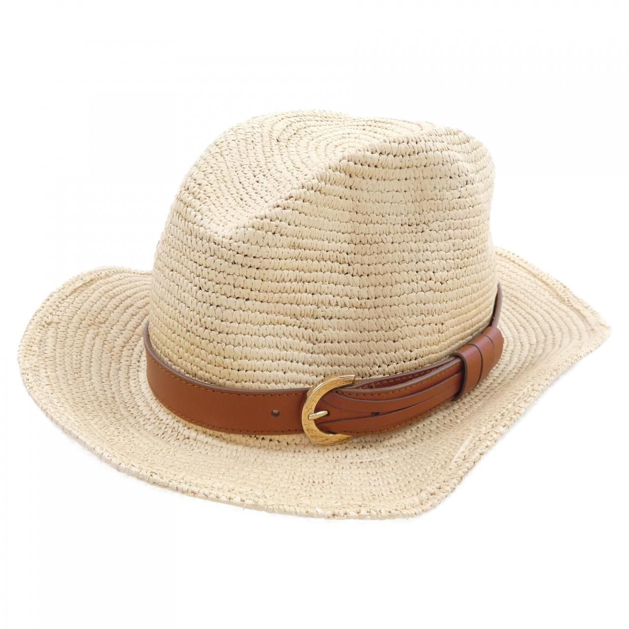 □ 45979☆Chloe クロエ 帽子 ラフィア ハット 麦わら帽子 楽天市場