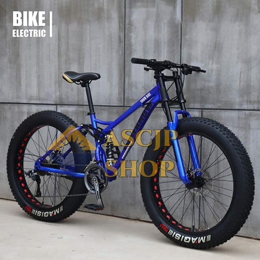 大好評☆自転車MTB、ファットホイールバイク/ファットバイク/ファットタイヤマウンテンバイク、ビーチクルーザーファットタイヤバイクスノーバイクファットビッグ  - メルカリ