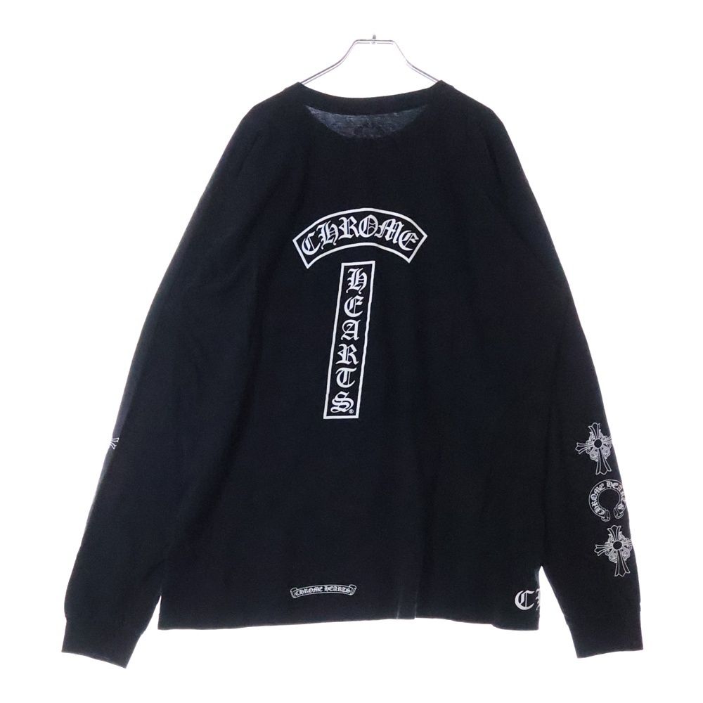 CHROME HEARTS (クロムハーツ) L/S TEE マルチロゴ クルーネック