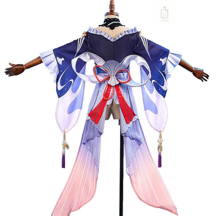 原神 げんしん 珊瑚宮心海 さんごのみや ここみ 風 コスプレ 衣装 ウィッグ コスプレ靴 演出服 変装 cosplay 仮装 二次会 イベント パー