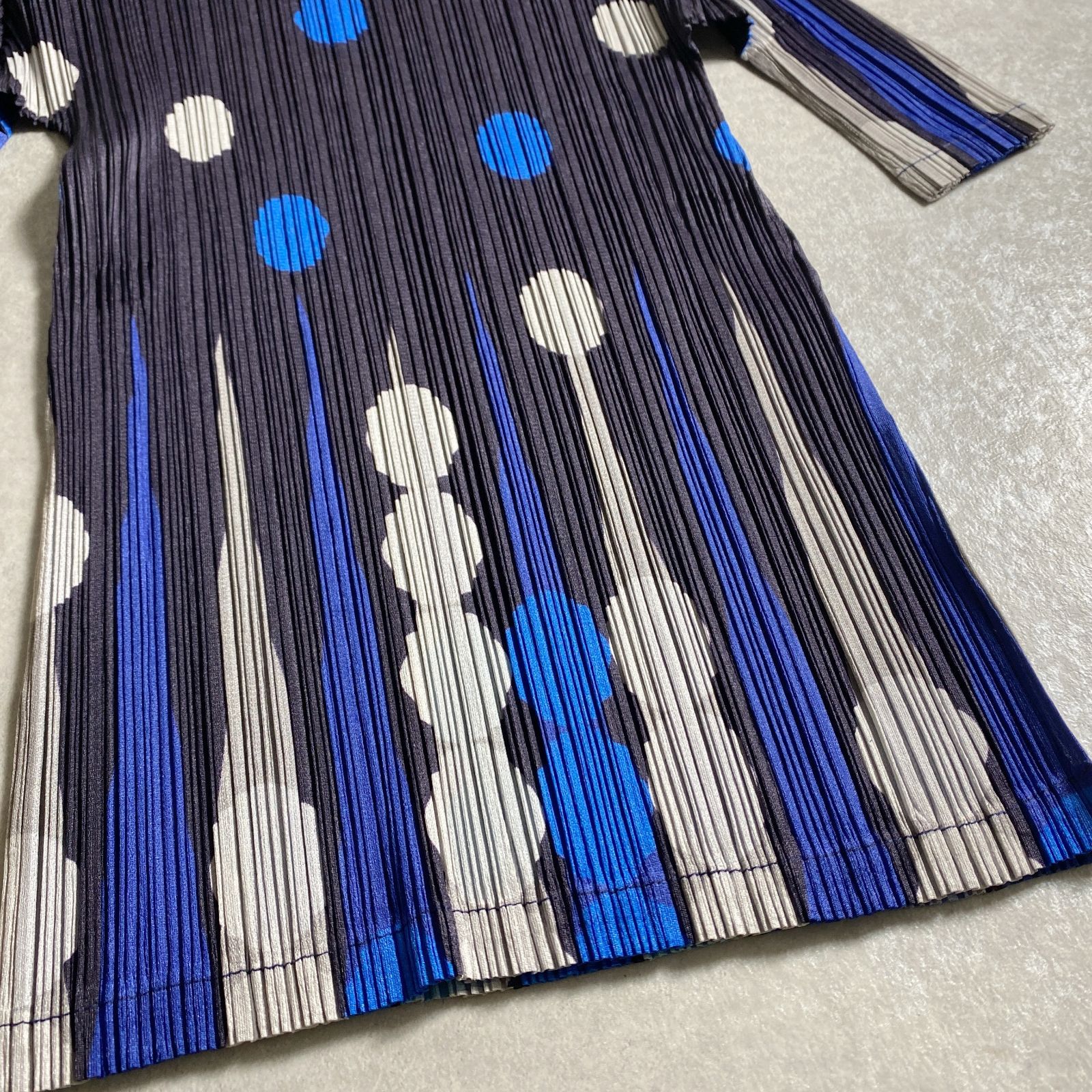 ☆美品/レア/希少プリント柄/PLEATS PLEASE ISSEY MIYAKE/爽やかな
