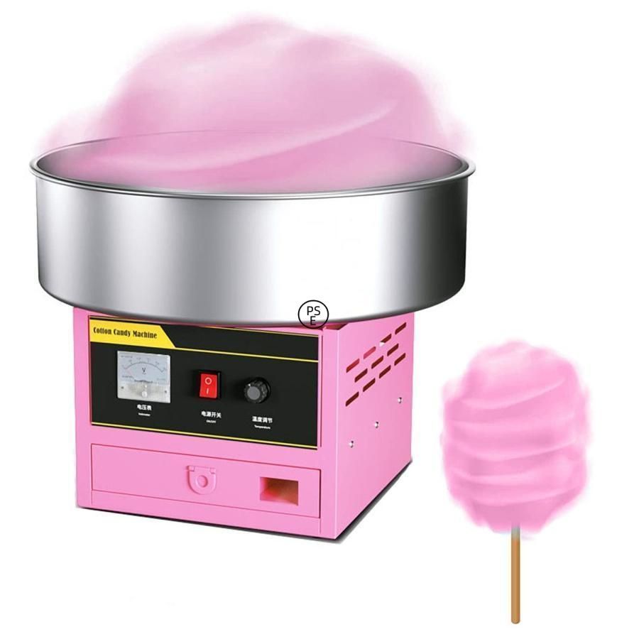 110V業務用綿菓子製造機 ステンレス鋼 わたあめ機 わたがし機 食品グレード素材 市販のコットン キャンディ メーカー お菓子作り 簡単操作 手入れが簡単 全自動
