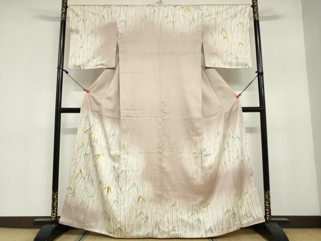 平和屋着物●訪問着　駒刺繍　笹竹文　金彩　正絹　逸品　DABD9111ud 楽天市場】平和屋着物○銀座きしや 訪問着 駒刺繍 吉祥花文 金彩 正絹
