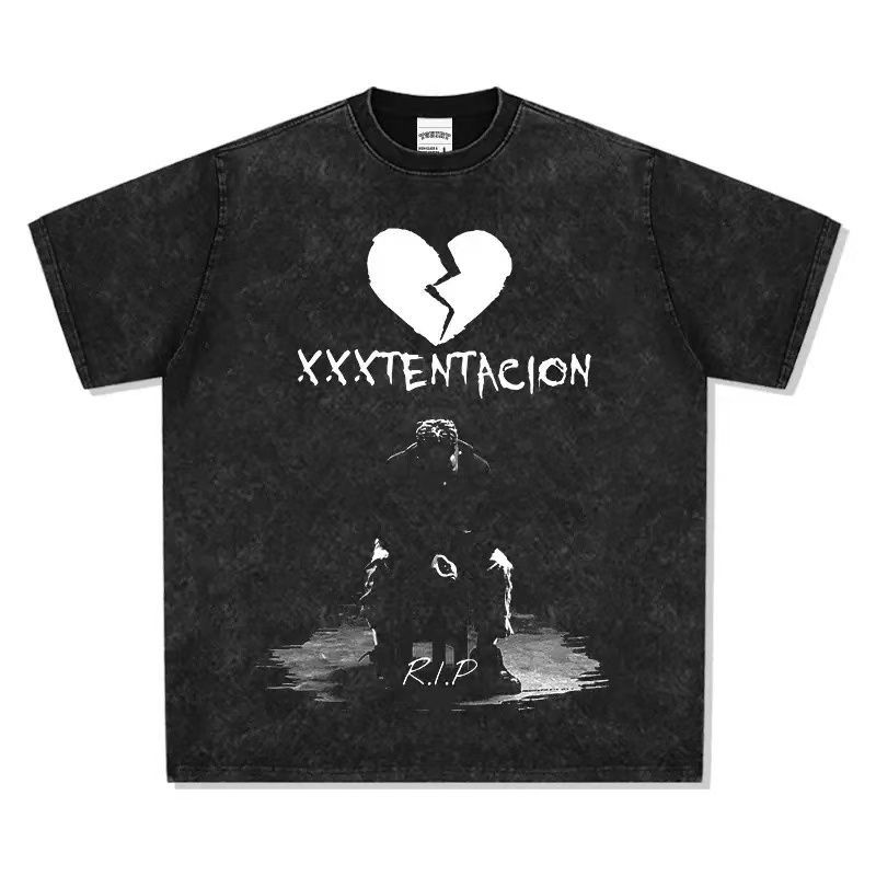 テンタシオン XXXTentacion ヴィンテージ加工 半袖 Tシャツ S