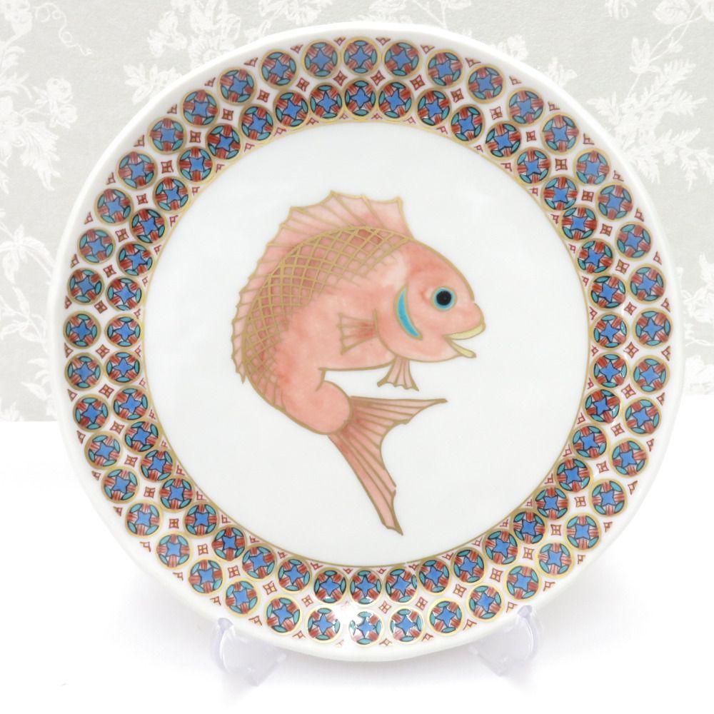 九谷焼 食器 九谷暁堂 皿揃 銘々皿 中皿 取り皿 5枚組 絵変わり