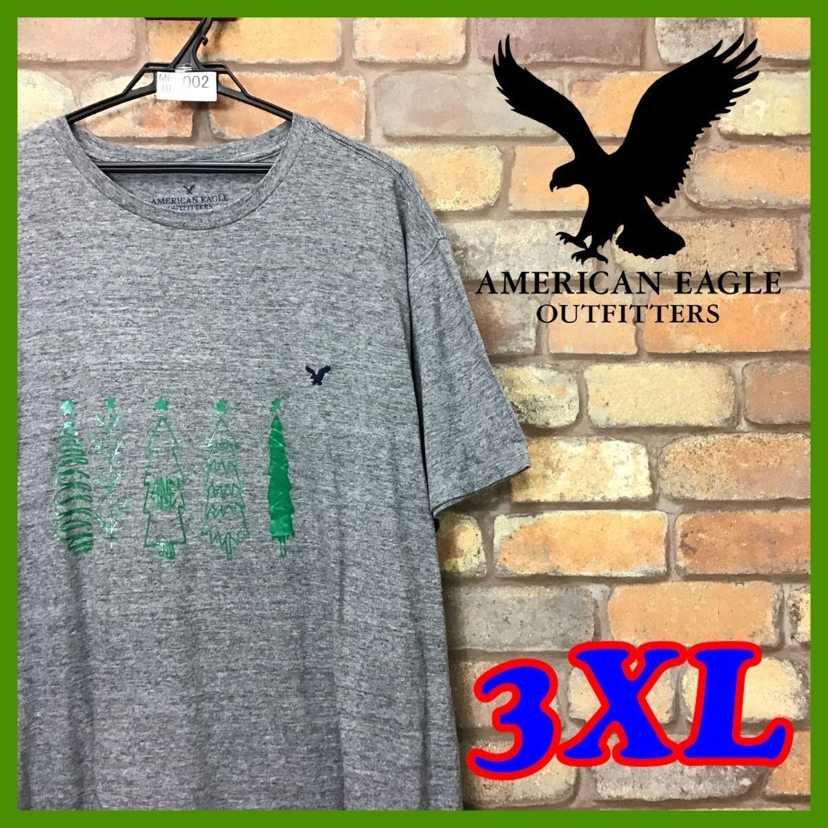 ME10-002☆超BIGサイズ☆状態良好☆グレー【American Eagle アメリカン