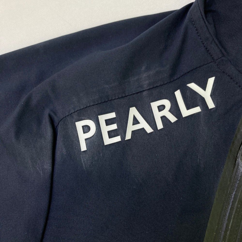 サイズ：4 PEARLY GATES パーリーゲイツ  ジップパーカー ジャケット  ネイビー系 [240101472108] ゴルフウェア メンズ ストスト サイズ：4 PEARLY GATES パーリーゲイツ ジップパーカー