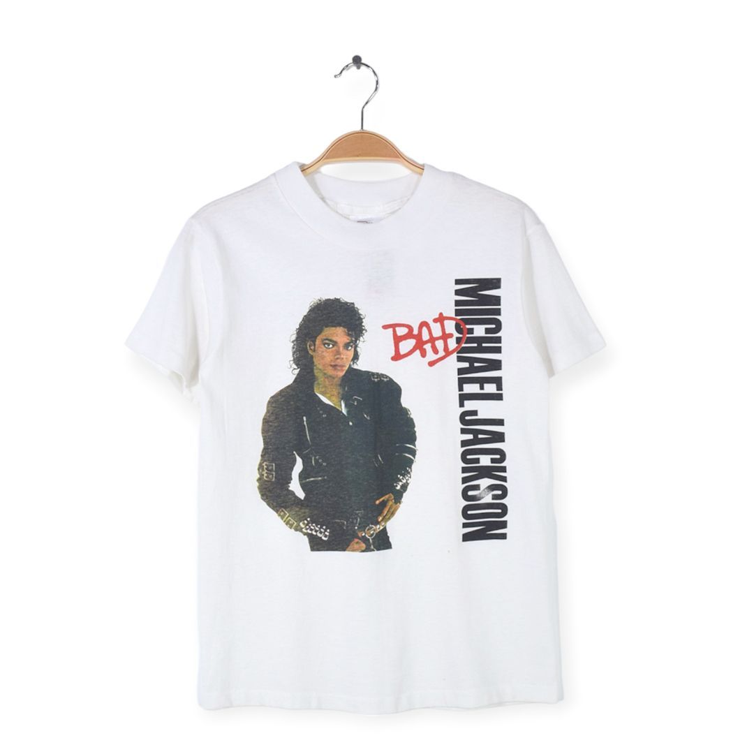 80s マイケルジャクソン BAD 未使用 ヴィンテージTシャツ MICHAEL 