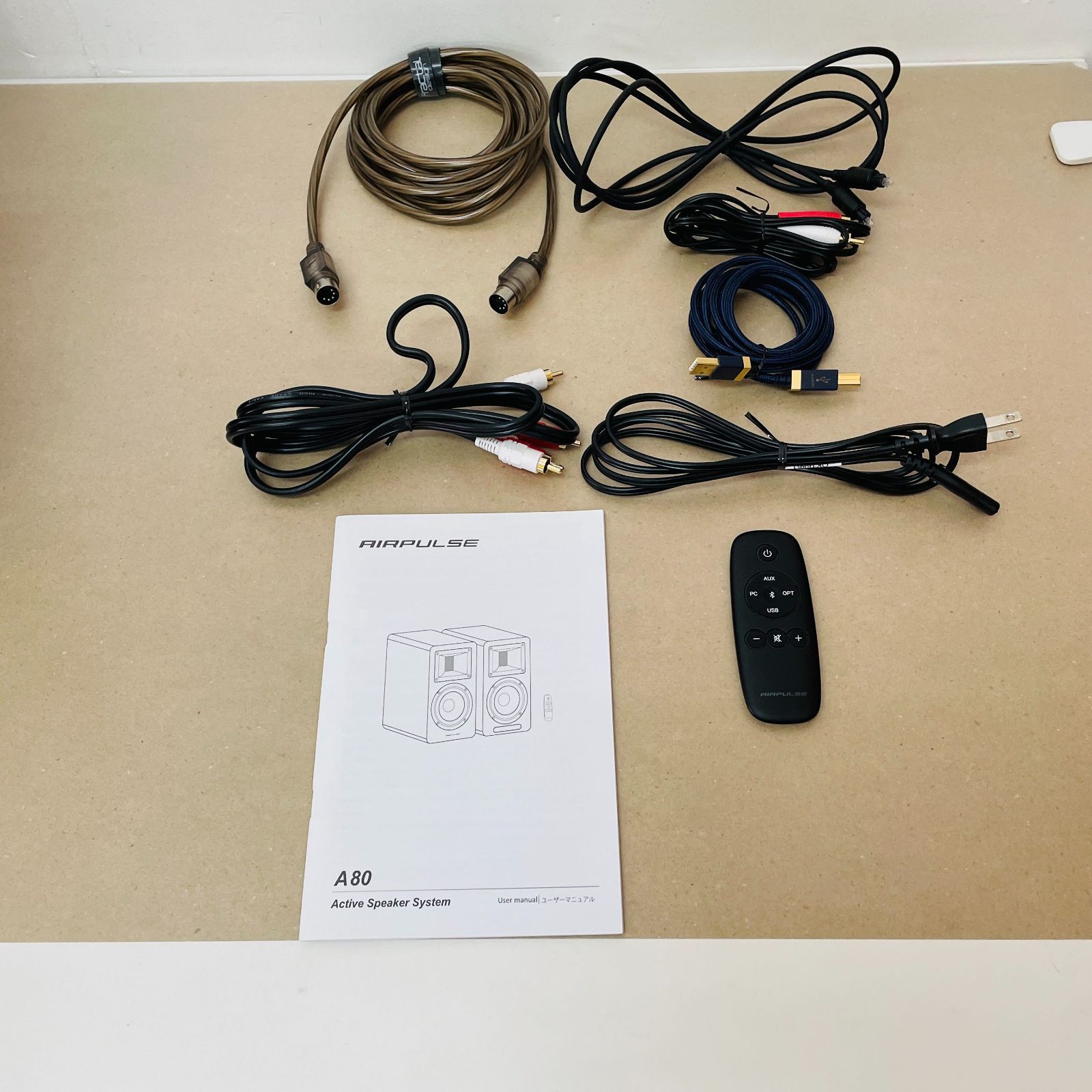 美品 AIRPULSE A80 アクティブスピーカー 箱無し付属品多数あり