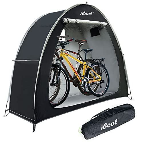 iCool アウトドアバイクカバー 収納小屋テント 210Dオックスフォード 厚