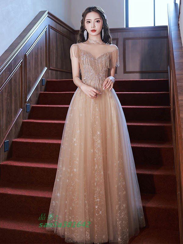 ドレス 大人 ピアノ 発表会 ロングドレス 演奏会 結婚式 ピアノ発表会 母親 半袖 袖付き ワンピース 演奏会用ドレス 演奏会ドレス am5a381642 WWW_MORNINGWALKER_COM