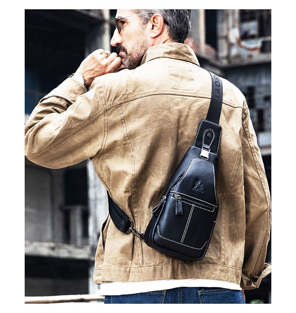 ボディバッグ メンズ ショルダーレザー バック 防水 ワンショルダー 斜めがけ 肩掛け 撥水 旅行 アウトドア 40代 50代 60代 カバン