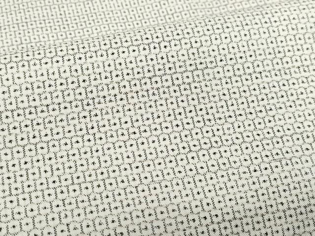 平和屋着物○本場大島紬 白大島 100亀甲 総詰め 池野太一作 証紙