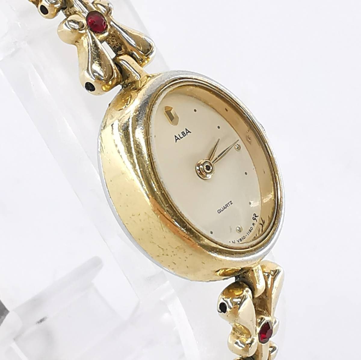 【稼働/良品】SEIKO クオーツY150-0A30アルバ ブレスレットウォッチ セイコーSEIKO ALBA アルバ ブレスウォッチ V810-5020