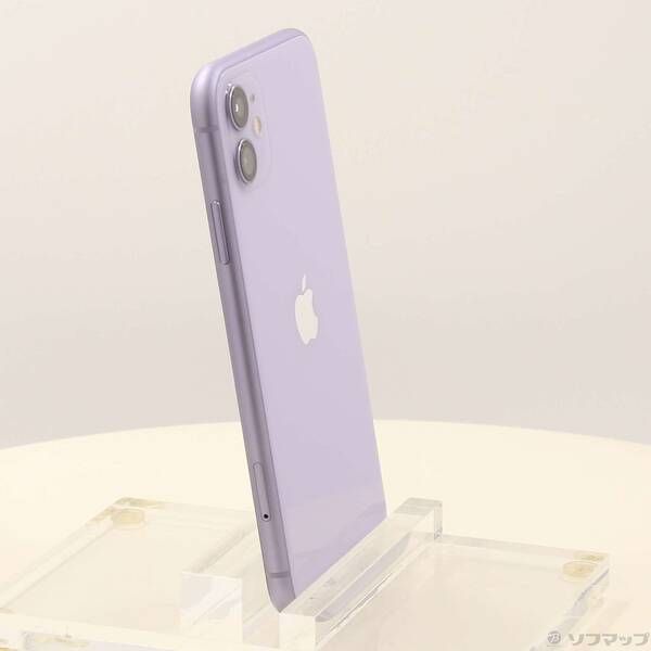 中古品〕 iPhone11 64GB パープル MWLX2J／A SIMフリー【352