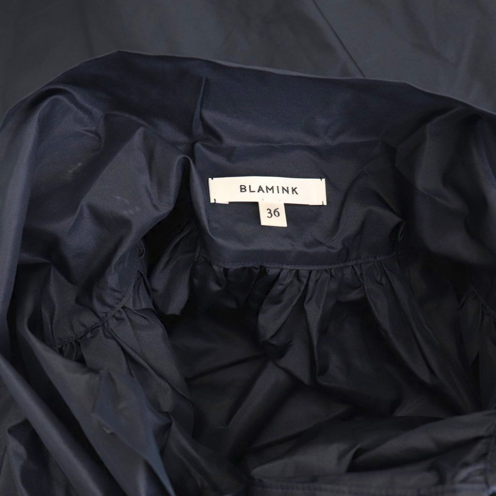 ブラミンク BLAMINK ×VERYNAVY×滝沢眞規子 ボウタイシルクブラウス 前
