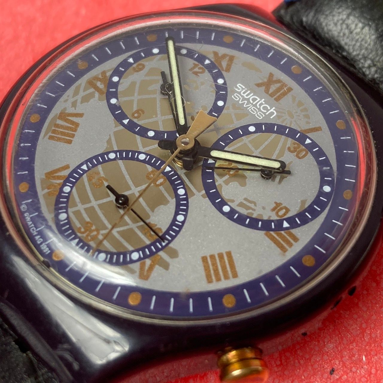 Swatch スウォッチ CHRONO クロノグラフカラー ジャンク品 特価品 