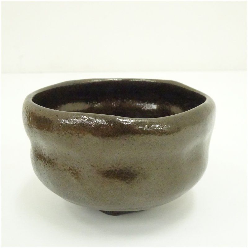 大樋焼 中村長阿弥造 茶碗 共箱 茶道 抹茶 おしゃれ 抹茶茶碗 抹茶碗 和食器 レトロ 茶器 骨董 茶わん 茶会 茶の湯