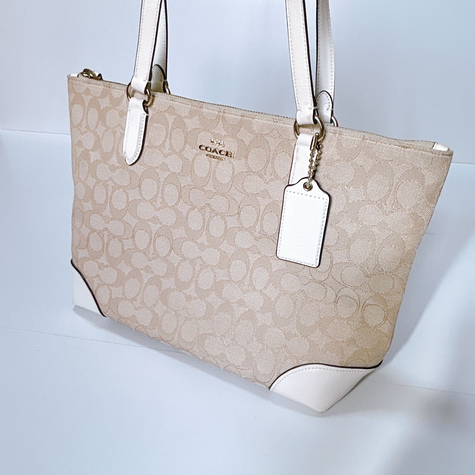 COACH コーチ ハンドバッグ バッグ レディース シグネチャー 中古品 