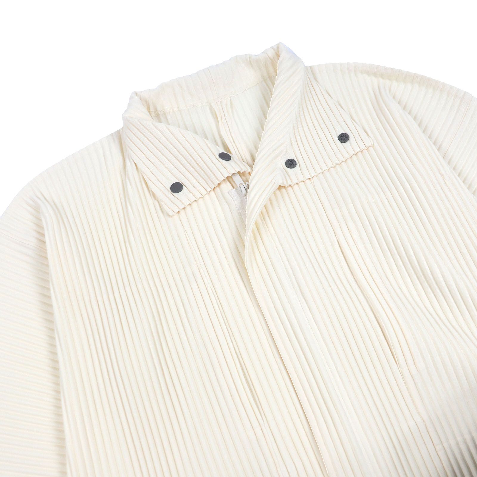 HOMME PLISSE ISSEY MIYAKE オム プリッセ イッセイミヤケ PLEATS BOTTOMS 3 ジャンプスーツ ツナギ ミルクホワイト メンズ